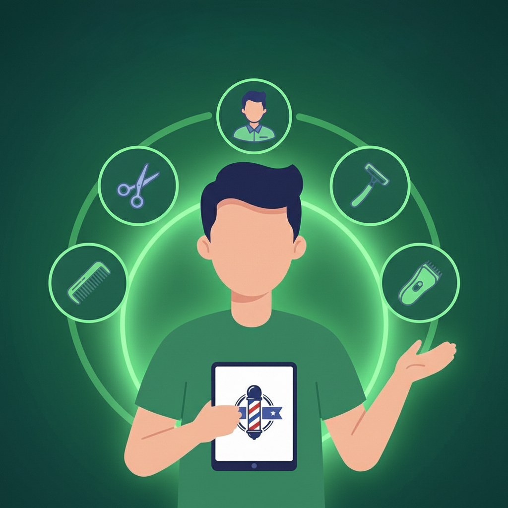 Painel de agendamentos com status